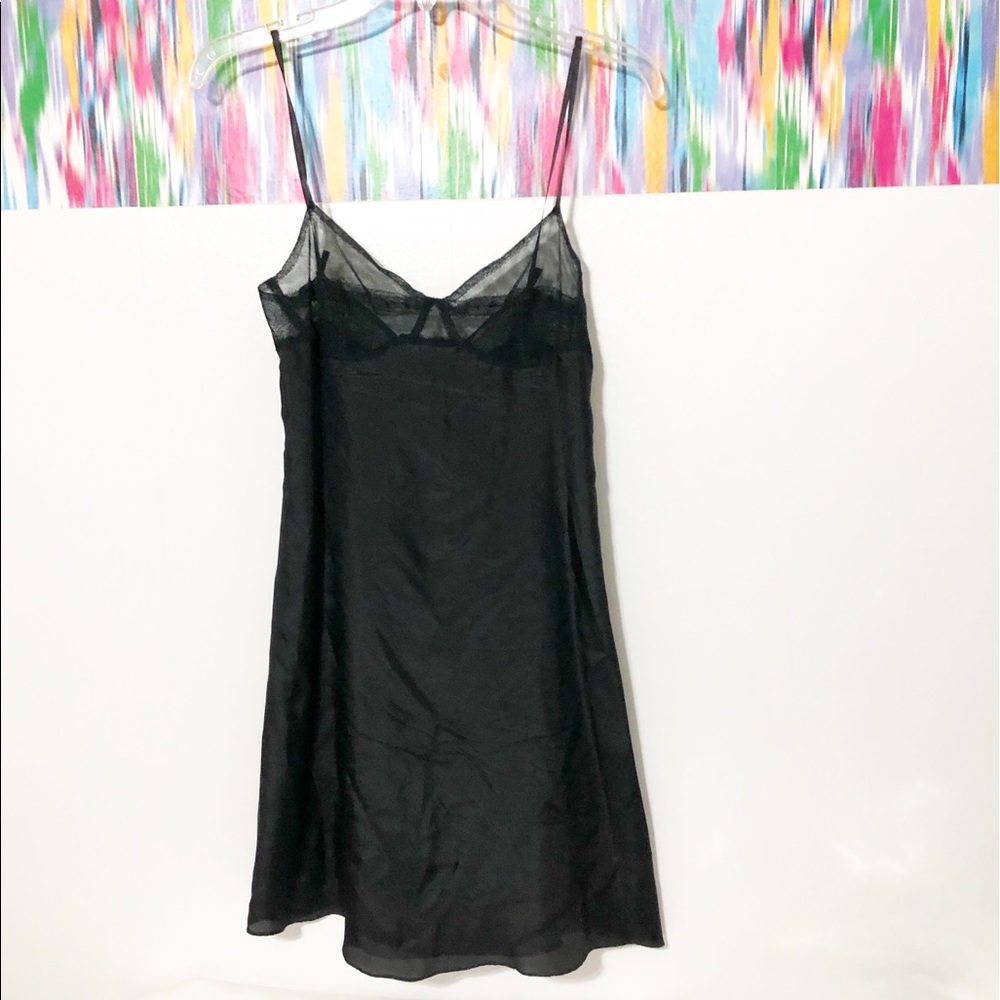 Derek Lam black 100% silk slip, nightgown - Picture 2 of 9